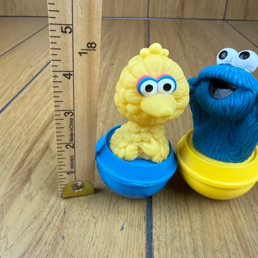 Sesame Street Big Bird Cookie Monster Tumbler Roly Poly Jim Henson‎ Productions